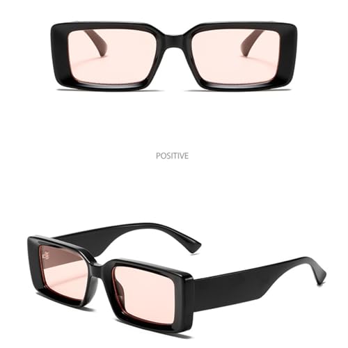 Verres solaires rétro de forme rectangulaire avec protection UV400 totale