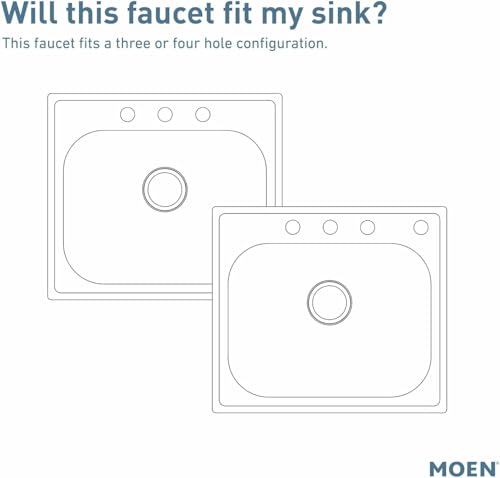 Moen-Spot-Resist-Stainless-One-Handle-High-Arc-4-hole-Kitchen-Faucet-with-Side-Sprayer-and-Soap-Dispenser-87042SRS Moen Spot Resist Stainless One Handle High Arc 4 hole Kitchen Faucet with Side Sprayer and Soap Dispenser 87042SRS