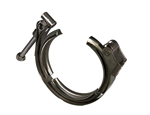 4.00" V Band Clamp Stainless Steel Quick Release Turbo Exhaust V-Band Clamps For Flange, Downpipe, Exhaust Pipe #TOP2
