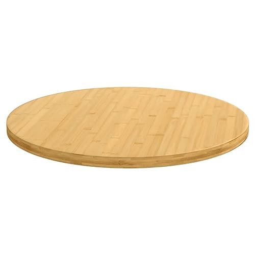 Eleganz Bambus Tischplatte Ø80x2,5 cm