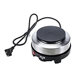 skyehomo 110V Portable Small Hot Plates 500W Electric Mini Stove Hot Plate Home Heater,5.5' Round Portable Countertop Burner,Multifunction Home Kitchen Hot Burner For Cooking
