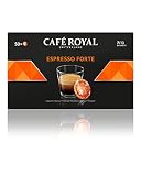 Café Royal Espresso Forte 50 Capsules Nespresso pour Business Nespresso machine a café - Intensité 7/10 - Certifié UTZ