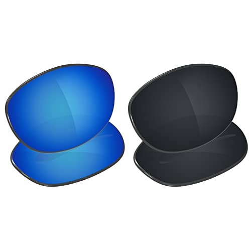 Image of Galvanic Replacement Lenses for Ray-Ban RB4033 60mm Sunglasses - Ice + Black Polarized - Combo Pack