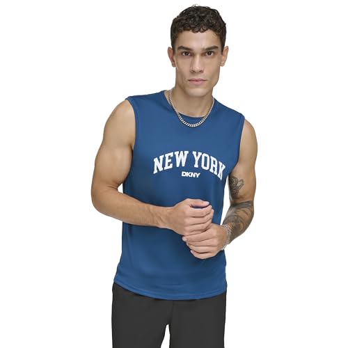 DKNY Men's Sleeveless Quick Dry 40+ Protection UPF Active Top