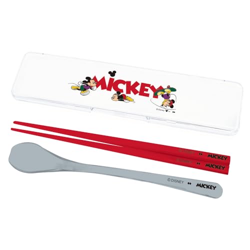 大西賢製販 ディズニー ランチシリーズ 箸&スプーンセット ミッキーマウス 20.5×5.2×H2.3cm DIJ-1202