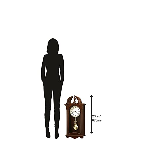 Howard Miller Malia Pendulum Wall Clock – Exquisite Decorative Analog Clock with Elegant Brass Accents & Single Chime for Room Decor, Bedroom Decor, Home Decor & Office Wall Decor Piece - Image 5