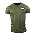 Produktbild GYMTIER Bodybuilding-T-Shirt der Männer - Plain Badge - Fitness-Trainingsoberteil