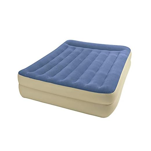 Intex Queen Pillow Rest Raised Airbed Kit with Built In AC Pump Model 67713E