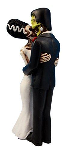 Ebros-Day-of-The-Dead-Wedding-True-Love-Kiss-Skeleton-Frankenstein-Skull-Bride-and-Groom-Couple-Figurine-Graveyard-Macabre-Ossuary-Halloween-Spooky-Home-Decor-Statue Ebros Day of The Dead Wedding True Love Kiss Skeleton Frankenstein Skull Bride and Groom Couple Figurine Graveyard Macabre Ossuary Halloween Spooky Home Decor Statue