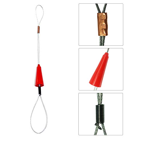 30M 100ft Fish Tape Cable Puller Kit Through Wall Wire Guide Device 4mm PET Electrical Cable Puller Duct Rodder Threader Fish Cable Fastener