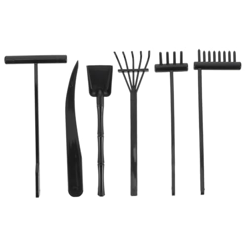 6pcs Zen Sand Rake Set Mini Garden Rake Zen Rake Tools Zen Garden Tool Mini Rake Sand Push Rake Zen Garden Rake Sandbox Accessories Sand Smoothing Rake Sand Rake Push Tools