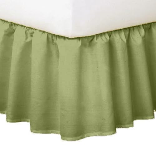 Falda de cama de seda cruda para dormitorios estilo nórdico 4