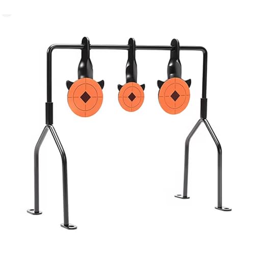 Cibles sur Support-Cibles -Tir Pistolet, Carabine, Carabine Air Comprimé, Cible Carabine à Plomb,Spot de TIR à Réarmement Automatique par Le Balancement-Cible Mobile-Cible plinking-Cible basculante-