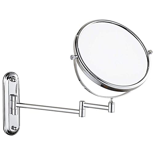 Miroir de maquillage double face 7x extensible pour rasage et vanité