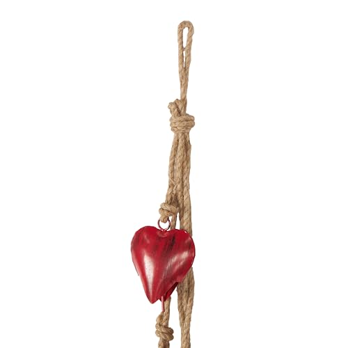 Deco-79-Red-Metal-Decorative-Hearts-with-Jute-Hanging-Rope-4-x-2-x-35 Deco 79 Red Metal Decorative Hearts with Jute Hanging Rope 4 x 2 x 35