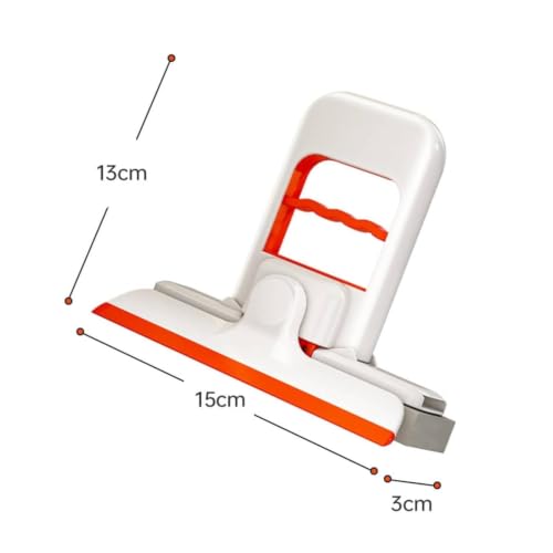 Image of Khedu Fab 2-in-1 Mini Foldable Desktop Mop Wiper 360 Rotating - Self-Wringing Portable Table & Counter Cleaner for Kitchen, Office, Bathroom & Car | Reusable Microfibre Cleaning Wiper Mop