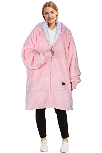 Catalonia Sherpa Wearable Blanket Hoodie – Oversized Microfleece & Sherpa