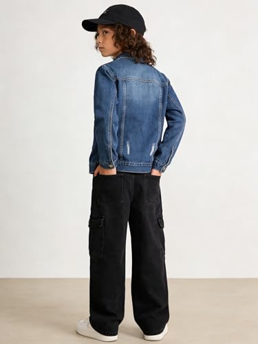 Image of Cromoncent Toddler Denim Jacket for Boys Girls