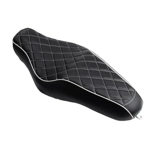 Asiento trasero de motocicleta doble negro para Sportster XL 883 y 1200 6