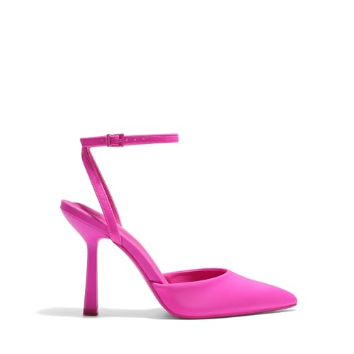 Image of DREAM PAIRS Pointed Toe Heels Ankle Strap Pumps | Closed Toe,3.94-Inch High Heels,Party Wedding Sexy Dress Shoes for Women