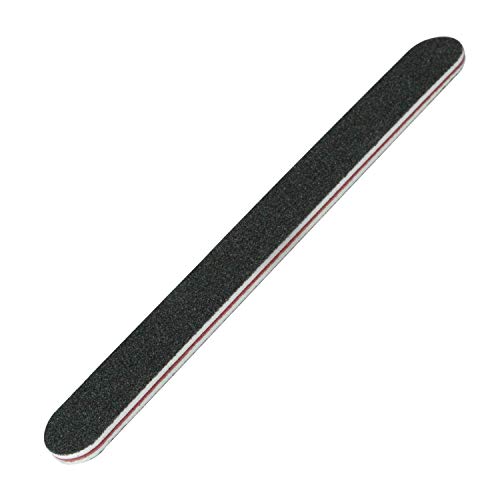 PROFICO 25x Nagelfeile Gerade | Körnung 80/80 | Premium Qualität Nagelfeile Feilenset für Gelnägel (Schwarz) – Bild 3