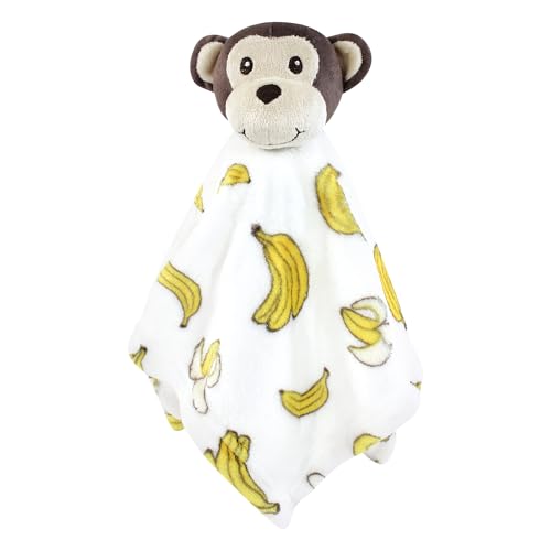 Image of Hudson Baby Unisex Baby Animal Face Security Blanket, Modern Safari, One Size