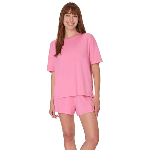Image of Hanes Women's Pajamas Set, Comfywear Pajamas for Women Set, Originals SupertSoft Loungewear, T-Shirt & Sleep Shorts