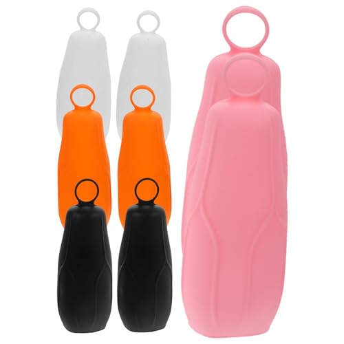 OSALADI Manicotti Elastici Anti-perdita per Bottiglie da Viaggio 8 Pezzi in Silicone, Copribottiglia per Shampoo e Lozioni, Guaine Compatte per Contenitori Articoli da Toeletta, per Kit