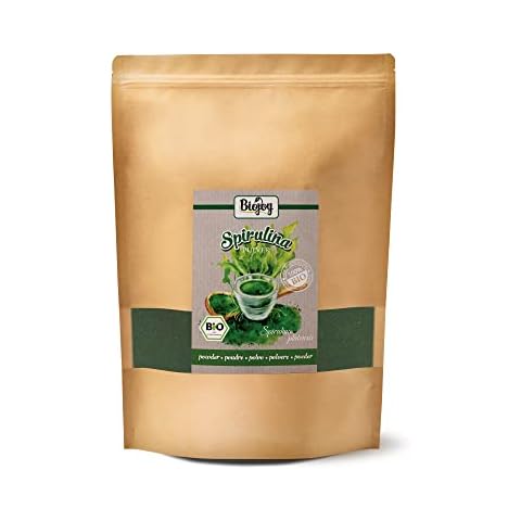 Biojoy BIO-Spirulina Pulver, Spirulina Algen, 100% naturbelassen und rein pflanzlich (1 kg) Cover