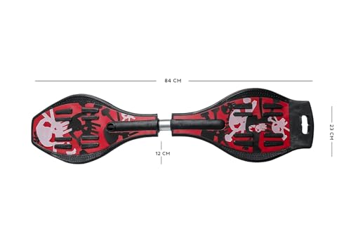 Image of Heavy Duty Wave Board, Skating Purpose 4 Wheel Skate Board for Boys and Girls (MC Laren 24 inch) (Dodge Cars 17 inch) (waveboard (red))