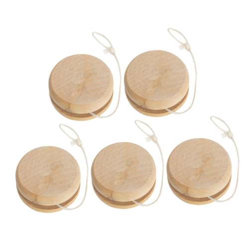FOYTOKI 5pcs Wooden Yo-yo Balls Sphere Ball Set for Boys and Girls Chinese Toys for Outdoor Play