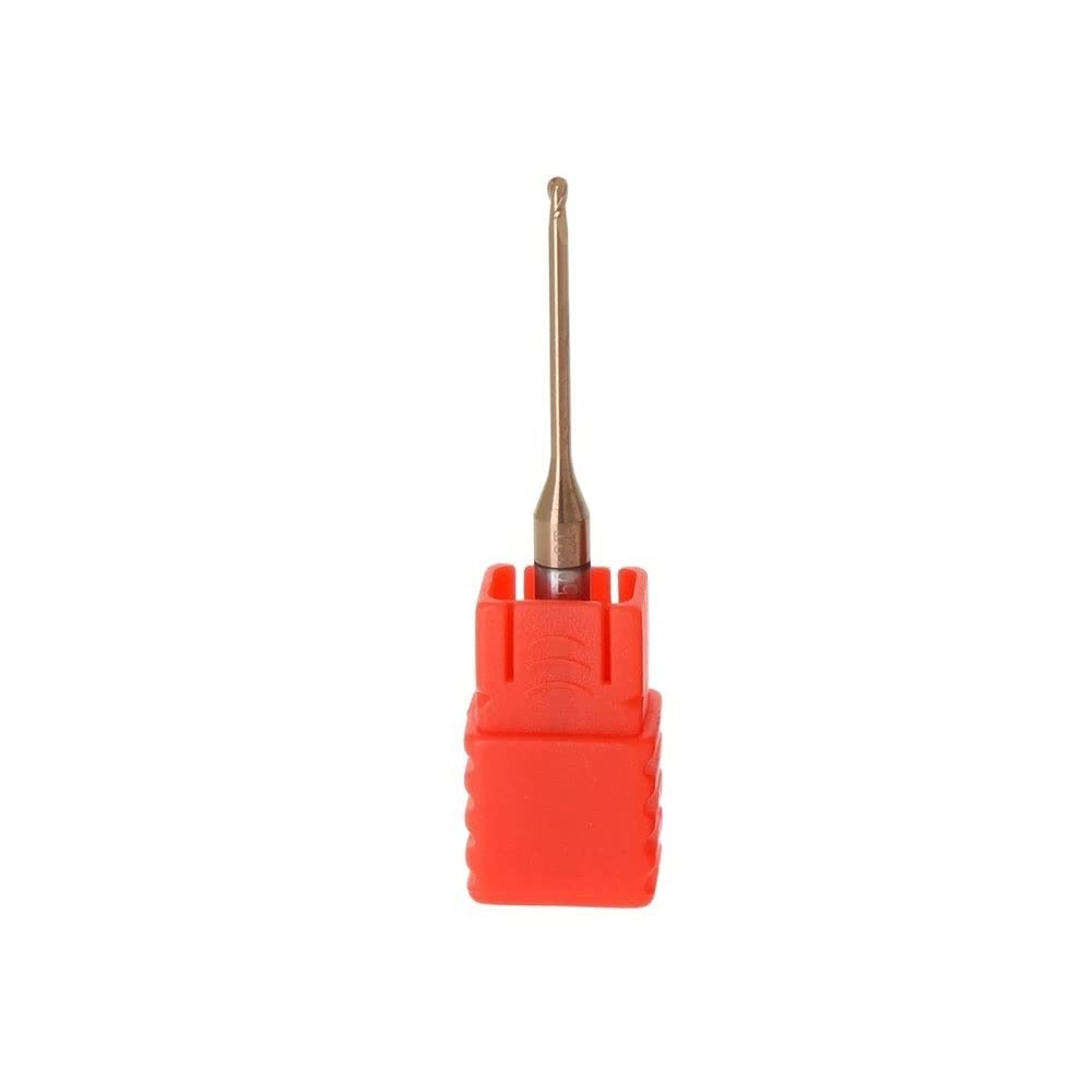 1pc R0.5/R0.75/R1.5 Tiefrillenlegierungs-Kugelfräser, der langen Halsschnitt vermeidet, CNC 2F Tieflochstahl for Metall verlängert(R1.5X10CX4DX50L)