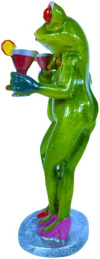 Miniatura 6 de Figuras de rana decorativa divertida y bonita para manualidades, estatua de rana de resina para el hogar, oficina, escritorio, mesa, baño,