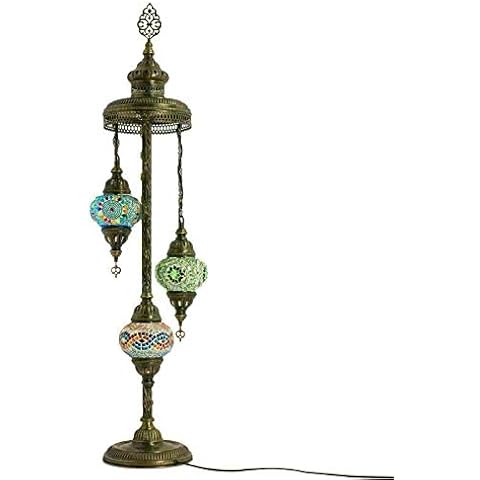 ENVA Lámpara de pie de mosaico turco Cover