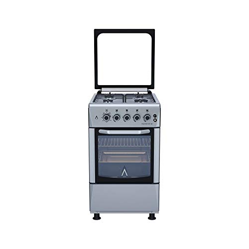 ALPHA Cocina de Gas VULCANO 3D-50 Inox, Encendido automático, corte de gas seguro. **Alta Gama**