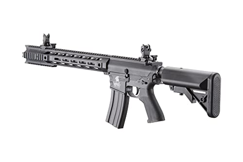 Lancer Tactical Gen Il Spr Interceptor M4 Airsoft- Electric Full/Semi-Auto, 1000 Rounds Bag Of 0.20G Bbs, Battery& Charger Included-Black #TOP3