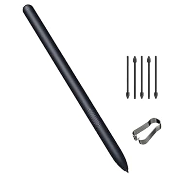 Caneta de substituição para Galaxy Book4 Pro 360 S para Samsung Galaxy Book Pro 4 360 Stylus compatível com Samsung Galaxy Book 4 360 caneta com 5 pontas (preto)