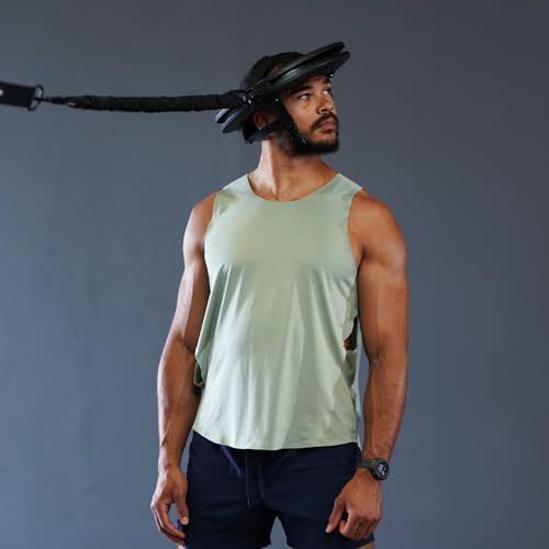Image of Iron Neck Resistance Band, Durable Exercise Band with Steel Carabiners for Neck Training, Strength Workouts, Stretching, and Rehab