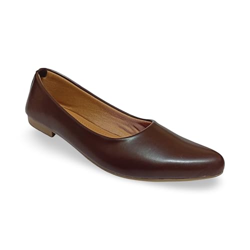 Image of Women's Formal Ballerina Flats - Stylish Pointed Toe Pull-On Shoes for Office & Casual Wear