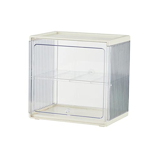 Boîte de rangement transparente avec porte pour bureau et tasses