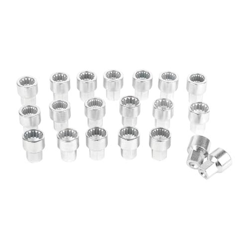 JEUCLEL 20PCS Wheel Lock Nut Key Kit for Porsche VW Touareg, Wheel Anti-Theft Lug Nut Removal Tool