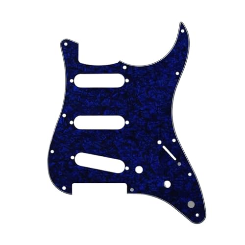 Pickguard guitare électrique haute finition 11 clous bleu royal ST panel SQ