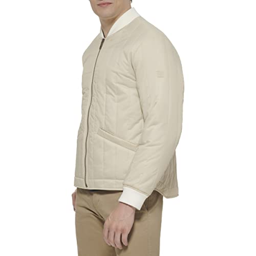 Image of DOCKERS Men's Channel Quilted Open Bottom Bomber Jacket