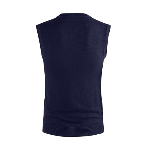 Men's Sweater Vest Sleeveless V Neck Knitted Vests Slim Fit Casual Lightweight Warm Pullover Sweaters Waistcoat3