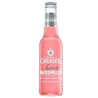 Vodka Cruiser Juicy Watermelon, Refreshing Flavoured Pre-Mixed Vodka Drink, 4.6% ABV, 275mL (Case of 24 Bottles)