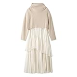 [スナイデル] アシメリブニットコンビワンピース SWNO251012 レディース IVR