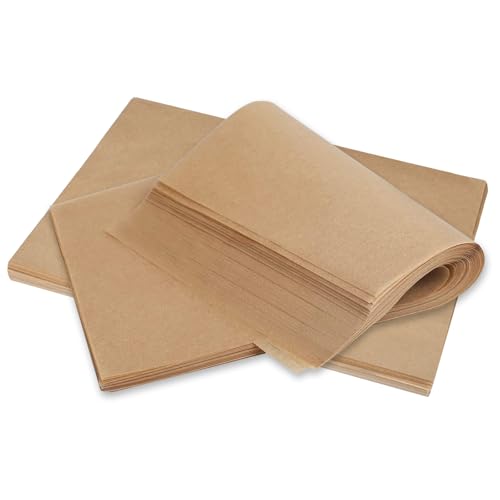 Parchment Paper for Baking Sheets 100pcs Non Stick Parchment Baking Cooking Paper Sheets Pre Cut for Air Fryer Oven 30cm x 20cm