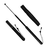 1 PCS Trekkingstock mit Stockabdeckung,Leichte und langlebige Trekking,Lehrerstab Dirigierstab,richtungsweisend,Teleskopschlagstock,Teleskop Schlagstock Waffe, Verstellbar, für Camping Skifahren