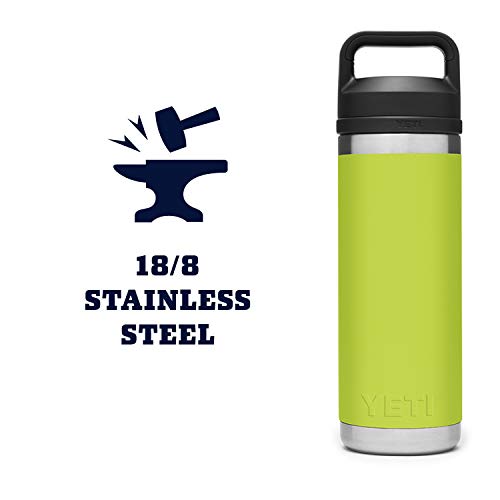 Image of YETI Rambler 18 oz Bottle, Vacuum Insulated, Stainless Steel with Chug Cap, Chartreuse