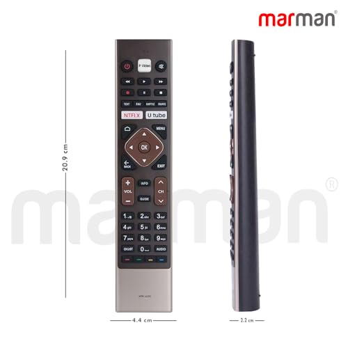 Image of marman Compatible Haier TV Remote Control HTR-U27E Universal Model Suitable for Specific Models of Haier smart 4K Android LED Television - Non Voice Command - Pairing Not Required